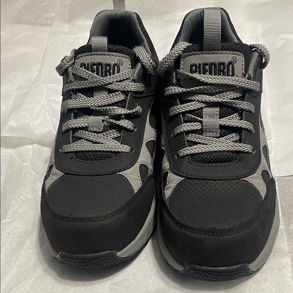 Piedro Kids' Orthopedic Black & Gray Sneakers